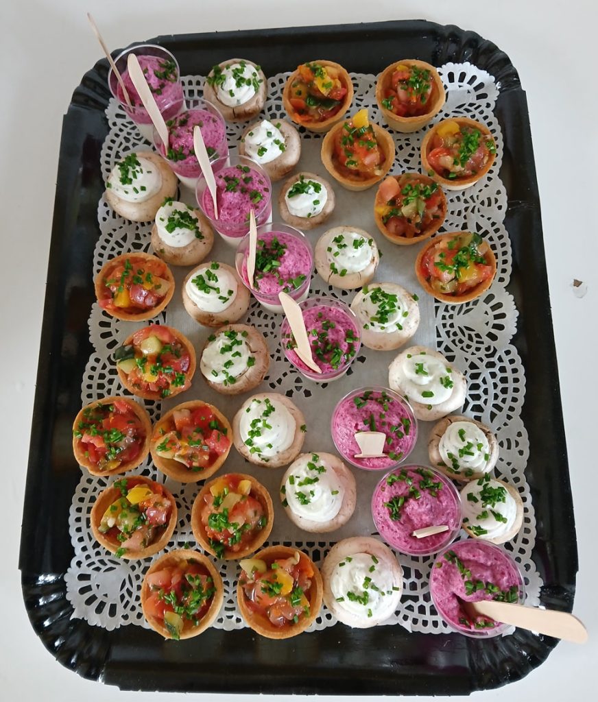 plateau verrines vin d'honneur mariage